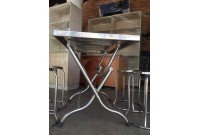 THANH LÝ 10 BÀN GHẾ ĂN INOX MỚI 90%
